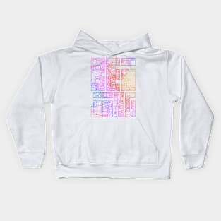 Beijing, China City Map Typography - Colorful Kids Hoodie